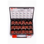 Afdichtring, gevulk. vezel assortiment