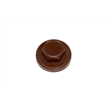 Afdekkap voor sandwichpaneelschroef met ring - AFDEKK. RAL 8016 MAHONIE BR 16MM 