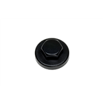 Afdekkap voor sandwichpaneelschroef met ring - AFDEKKAP-SW3/8-R9005-ZWART-D16/19