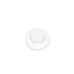 Afdekkap voor sandwichpaneelschroef met ring - AFDEKKAP-SW3/8-R9010-WIT-D16/19