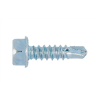 Pias staal gegalv. zeskantkop band onderkopvertand - SCR-DBIT-HEX-FLG-WS7-(A2K)-