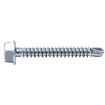 Pias staal gegalv. zeskantkop band onderkopvertand - SCR-DBIT-HEX-FLG-WS8-(A2K)-