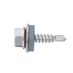 Zelfborende gevelschroef, piasta, m. afdichtschijf - SCR-HEX-FLG-WSH22-WS3/8-(RU