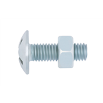 W-0231 staal 4.8 galvanisch verzinkt met moer - SLOTBOUT-MR-4.8-2ZG-(A2K)-M5X16