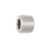 DIN 906 roestvrij staal A4 blank - PLUG-DIN906-A4-M10X1