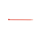 Gekleurde kabelbinder met kunststof sluiting - KBLBA-KST-KSTLIP-ROOD-3,5X200MM