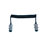 Spiraalkabel met 7-polige aluminium stekker 24 V - FLEXILEC VERB.KABEL  2X24V