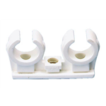 Kunststof clip dubbel - CLIP-KST-CU-DB-D28MM