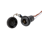 2-polige contactdoos 6 V - 24 V - STEVERB-STEKDOOS-KBL30CM-2POL-(6-24V)