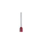 Adereindhuls met kunststof mof - AEINDHUL-CU-(J2N)-ROOD-1,5X18,0