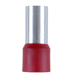 Adereindhuls met kunststof mof - ADEREINDHULS-KO-(J2N)-ROOD-95,0X25,0