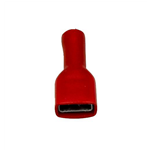 Kabelschoen, volledig met PVC geïsoleerd - FASTON VOL.GEIS. 0,5-1,5QMM 6,3MM