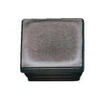 Kunststof eindstop, vierkant - ECAP-PLA-(SQUAR-PIP)-BLACK-25X25X3