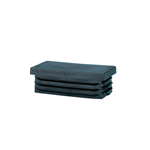 Kunststof eindstop, rechthoekig - ECAP-PLA-(RECANGL-PIP)-BLACK-60X30X2