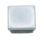 Kunststof eindstop, vierkant - ECAP-PLA-(SQUAR-PIP)-R7042-GREY-20X20X2