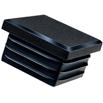 Vierkante stop GPN 260 Q - STO-4KT-GPN260-Q-2020-ZWART