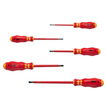 Set VDE-schroevendraaiers zaagsnede/kruiskop PZ - VDE-SCHROEVENDRAAIER, PZ, 5-TL