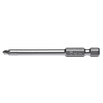 Bit PZ/sleuf E 6,3 (1/4) - BIT, 73MM, 1/4'', KRUIS, PZ2