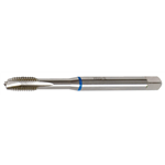 Machinetap HSS-E, doorlopende gaten vorm B blauwe ring - MACHINETAP HSS-E BLAUW 