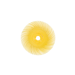 Ronde borstelschijf - CLNBRSH-RAD-BRISTLEDISC-YELLOW-G80-D75