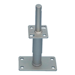 Balkdrager, D-D-H/R3R - POSTHOLD-HEIGHTADJ-OARLOCK-135MM