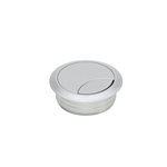 Kabeldoorvoer rond, ABS - AY-CABLEOUTLET-WRITDSK-ALU-D60MM
