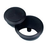 Kabeldoorvoer rond, ABS - KABELDOORVOER KUNSTSTOF 80MM ZWART