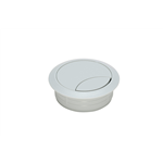 Kabeldoorvoer rond, ABS - KABELDOORVOER KUNSTSTOF 80MM LGRIJS
