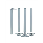Tafelpotenset, aluminium - TAFELPOOT ALU/RIB D60 (710-740 MM)