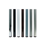 Tafelpoot set, hoogte 705-735 mm - TAFELPOTEN SET 60/705MM RVS-FINISH.