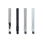 Tafelpoot met wiel - TAFELP M DRB M W ZWART (650-750)