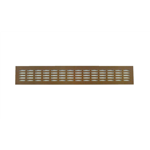 Ventilatierooster aluminium - BELUCHTINGSROOST-ALU-BRN-80/400