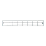 Ventilatierooster kunststof - BELUCHTINGRO-PS-(ALU-OPTIK)-ZILV