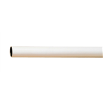 Kledingrail rond kunststof - MEUBELGLIJDER PLA ROND WIT D25X1200MM