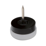 Meubelglijder met zachte kunststof plaat - MEUBELGLIJDER PLA WIT D20MM