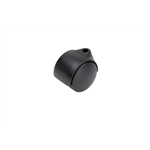 Dubbel meubelwiel, draaibaar, kunststof - MEUBELROL PLA ZWART HARD D50MM 50KG