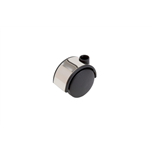 Dubbel meubelwiel, draaibaar, verchroomd - MEUBELROL HARD (CRP) D40MM 35KG