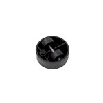 Dubbel design-meubelwiel, draaibaar, kunststof - MEUBELROL DESIGN STOP  2X27 75K