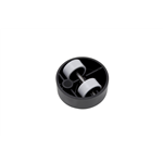 Dubbel design-meubelwiel, draaibaar, kunststof - MEUBELROL DESIGN ZACHT D2X27MM 