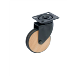 Design-meubelwiel met draaibare bevestiging - MEUBELROL-BEUK-D50MM-40KG