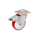 Meubeltransportwiel met rem en PUR-banden - TRANSPRT ROL-REM-A2-OPSHRPL-D150