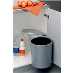 Inbouwafvalbak 270 - WASTEDIVSYS-WASTEBIN-SILVER-13LTR