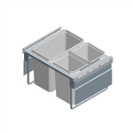 Afvalscheidingssysteem, Eco-Flexliner - AFVALSCHEID.SYS-OEKOLINER-FLEX-600-3VAKS