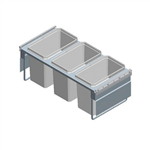 Afvalscheidingssysteem, Eco-Flexliner - AFVALSCHEID.SYS-OEKOLINER-FLEX-900-3VAKS