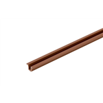 Schuifdeurbeslag, SB 20 E geleiderail - SB 20E SCHUIFRAIL PVC 3 MTR BRUIN