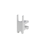 Eindkap, GSB 25/50 - AY-COVER CAP-SLIDDR-GLASS 4-6MM, SILVER