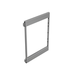 Diagonale apothekerskast DSA 3 - UITTREK-ONDERKAST-WIT-ALU-DSA-3