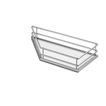 Hangmand voor DSA 300 mm 45° - INHANGKORF-PR-45GR-R-300MM