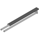 Handdoekenhouder, aluminium, uitschuifbaar - EQUIP-BATH-TOWELHOLDER-ANOD-2ARM-L4