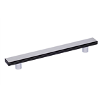 Design-meubelgreep, gecoat, HPL rond - MEUBELGR-ROND-ALU FINISH-192MM